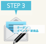 STEP3：クーポン・イベント・新商品をメルマガで配信